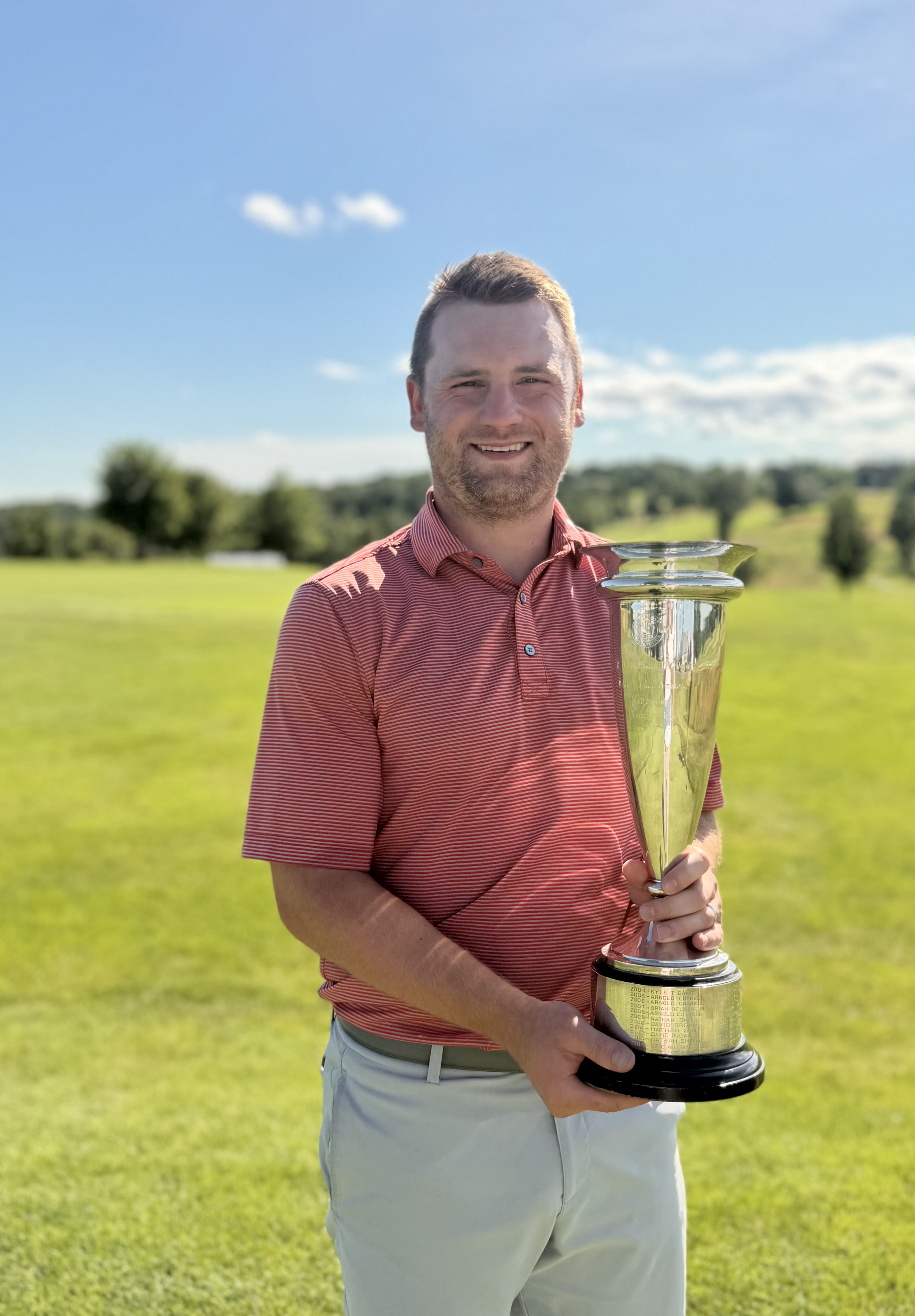 David Mecca with the Sigel Match Play trophy
